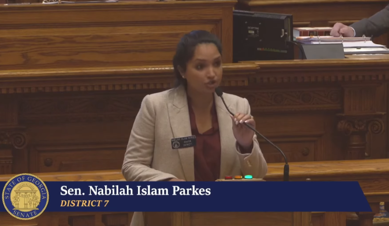 দ্বিতীয় মেয়াদে শপথ নিলেন জর্জিয়া স্টেট সিনেটর নাবিলা